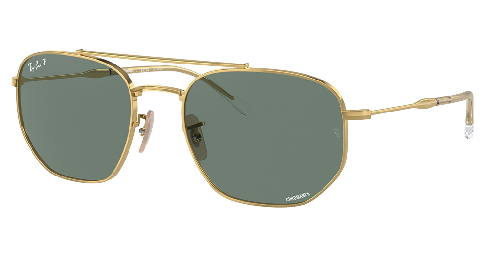 Ray-Ban RB3707 aviator sunglasses in Arista/Polarized Grey