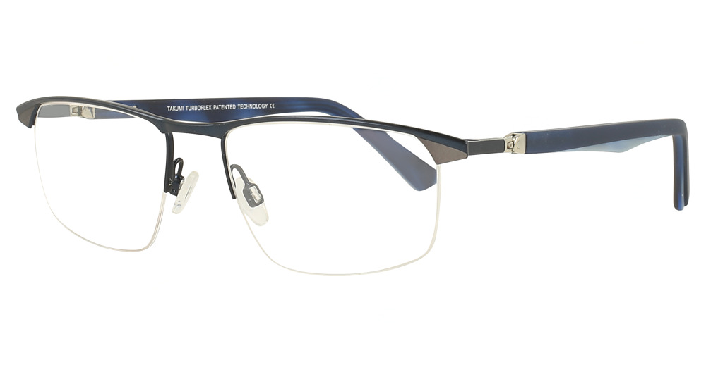 Satin Blue & Steel / Blue & Light Blue