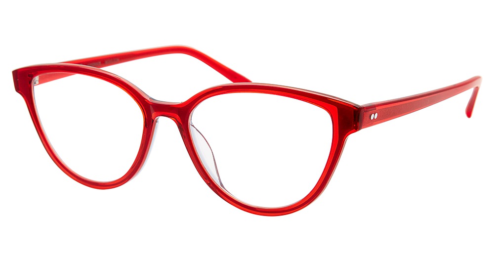 Modo 6621 round eyeglasses in Red/Blue