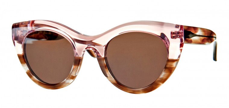 Translucent pink and beige