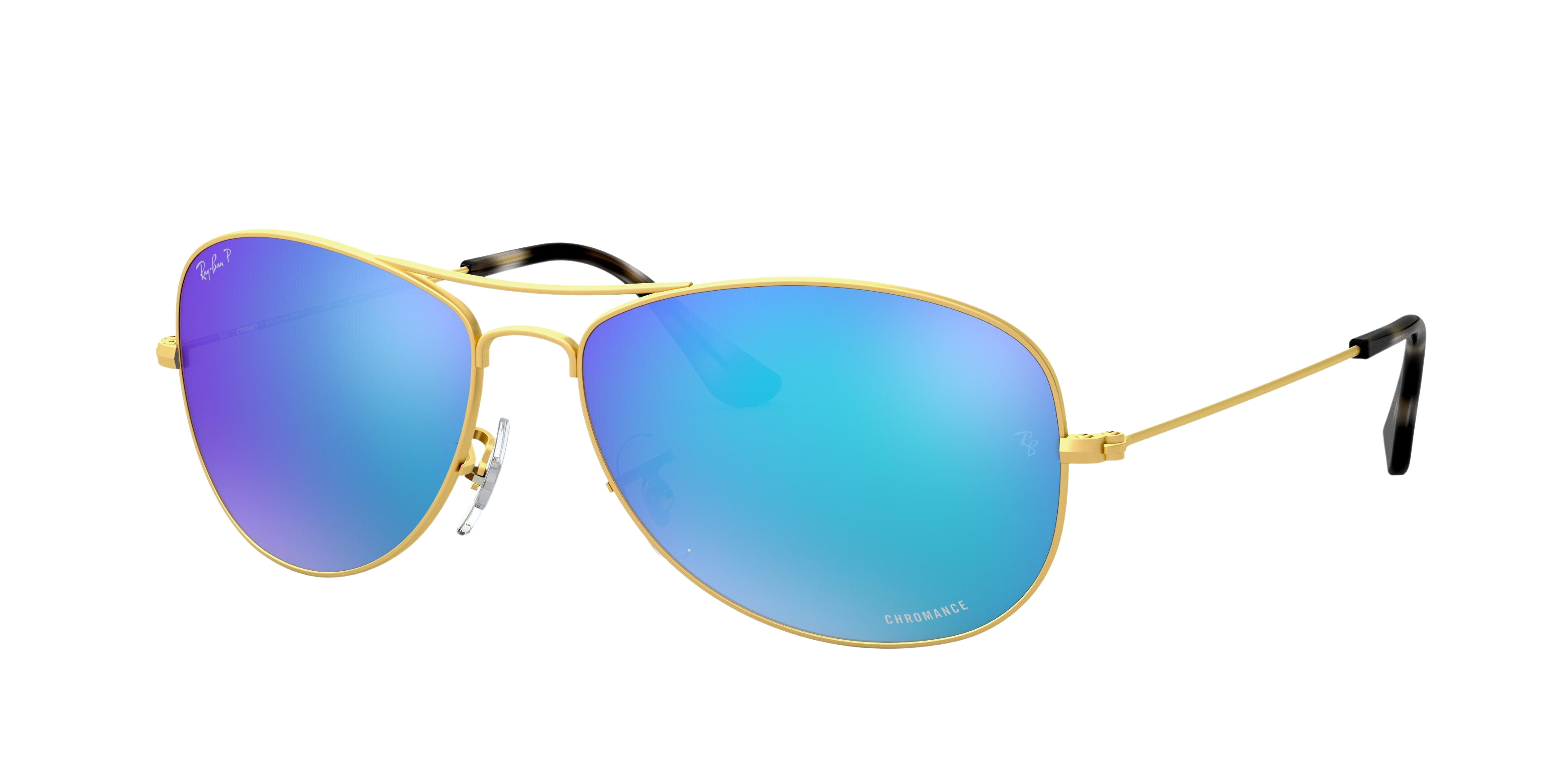 Ray-Ban RB3562 round sunglasses in Matte Gold
