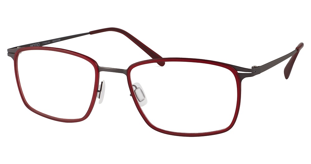 Modo 4408 rectangle eyeglasses in Burgundy