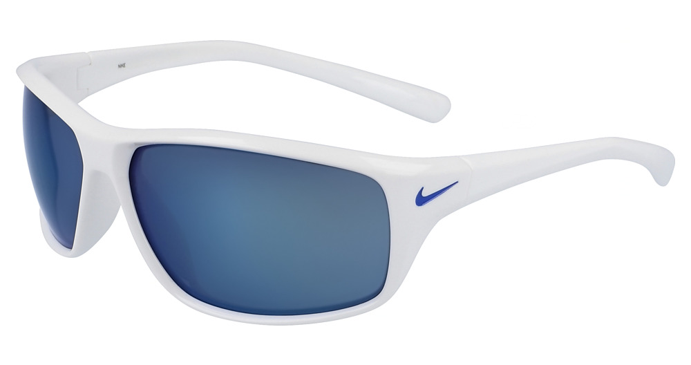 WHITE/GREY W/BLUE FLASH