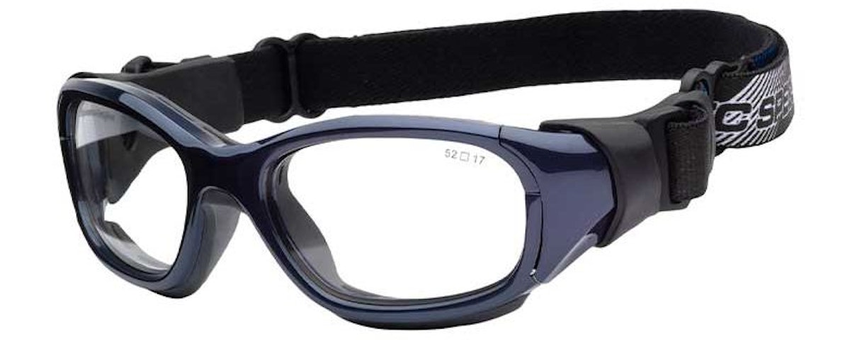 Navy Blue/Dark Grey / Clear With Silver Flash Mirror