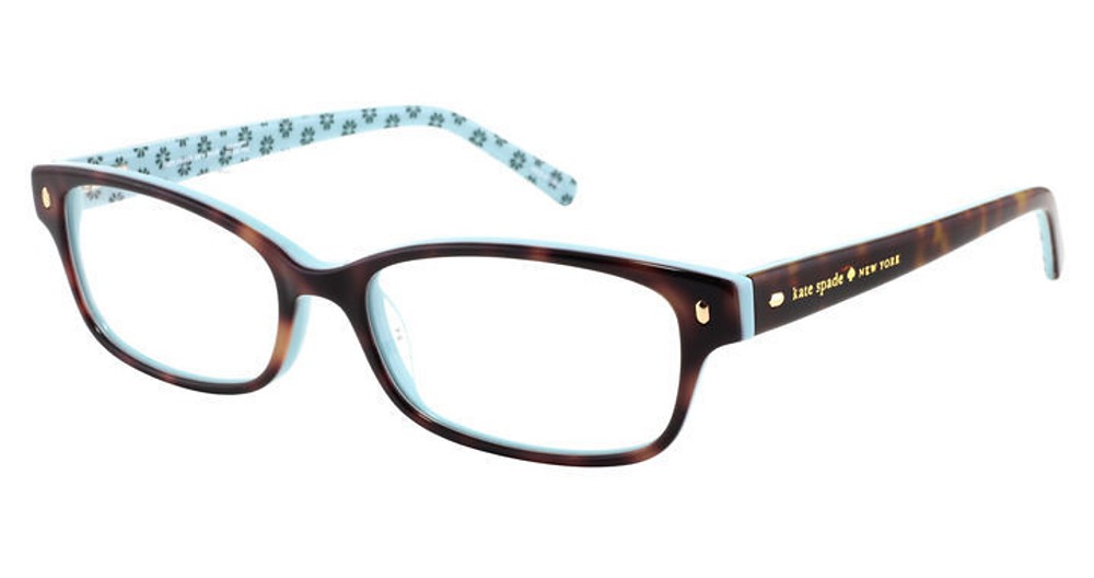 Kate Spade LUCYANN rectangle eyeglasses in Hvpttgrn