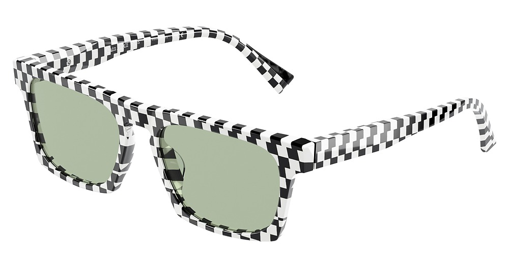 DAMIER BLACK WHITE / GREEN