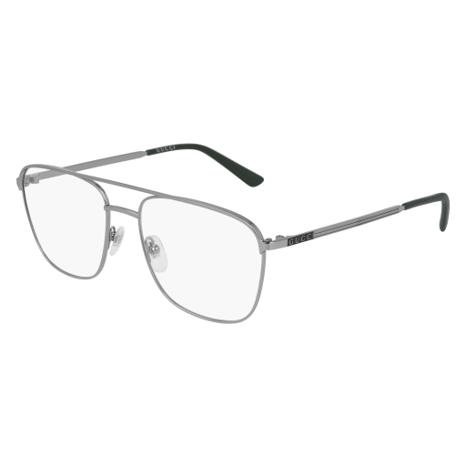Gucci GG0833O aviator eyeglasses in Ruthenium Ruthenium Transparent
