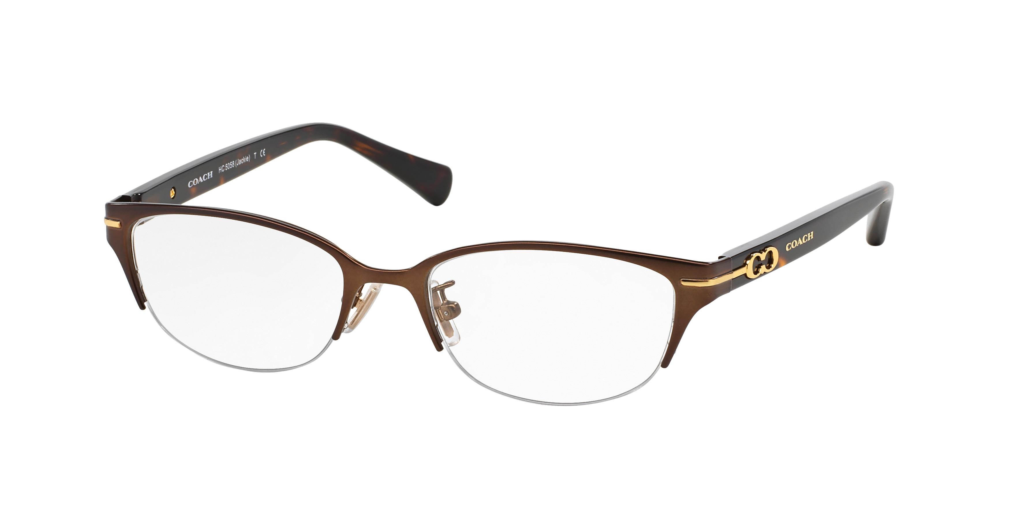 SATIN DARK BROWN/DARK TORTOISE