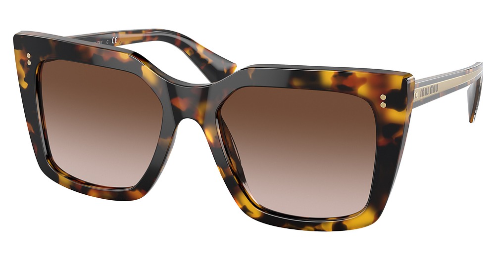 Miu Miu MU 02WS cateye sunglasses in Honey Havana/Gradient Brown