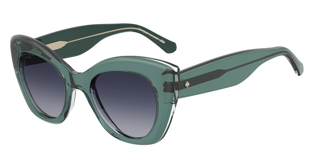 Kate Spade KS DOMINICA/S cateye sunglasses in Green/Green Shaded