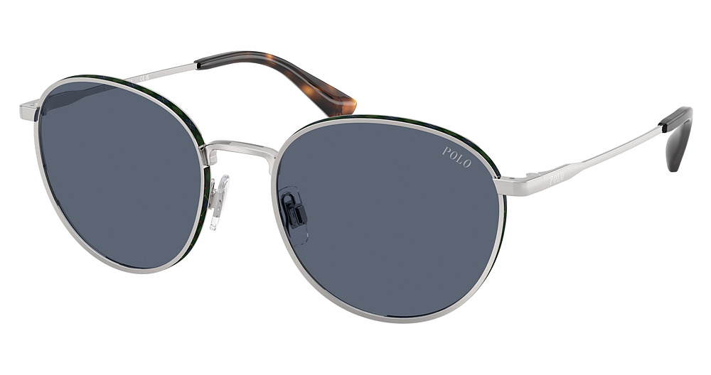 BRUSHED SILVER / DARK BLUE