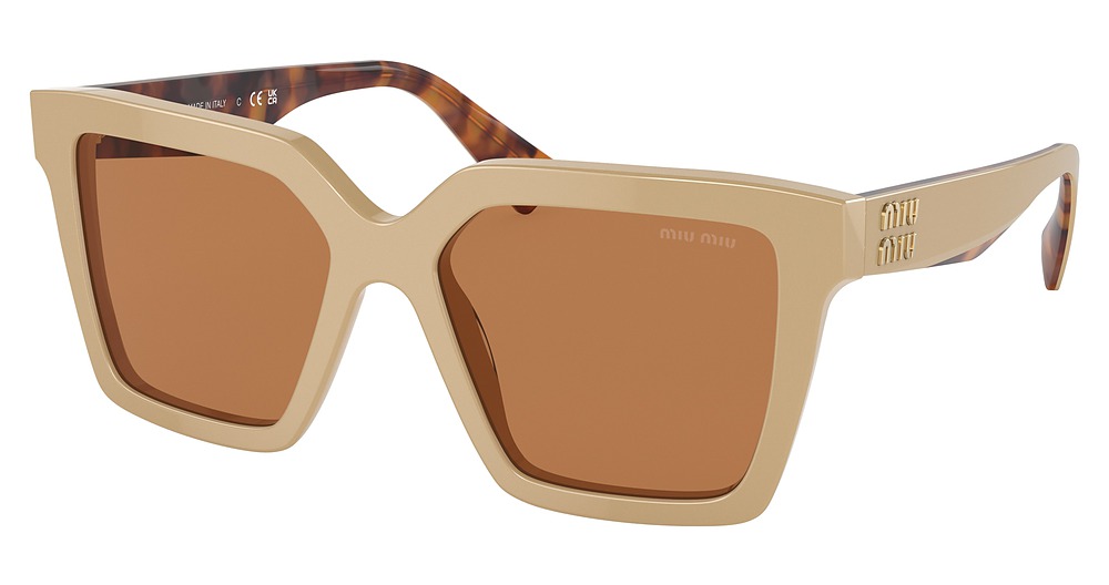 Miu Miu MU 03YS cateye sunglasses in Beige/Brown