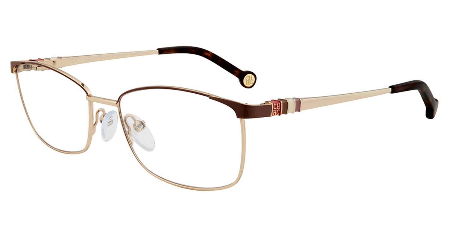 Carolina Herrera VHE114K eyeglasses in Gold Mauve 0