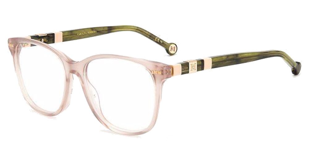 Carolina Herrera CH 0050 rectangle eyeglasses in Grnnude