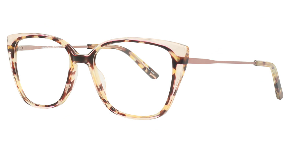 Beige Crystal & Tortoise / Satin Pink