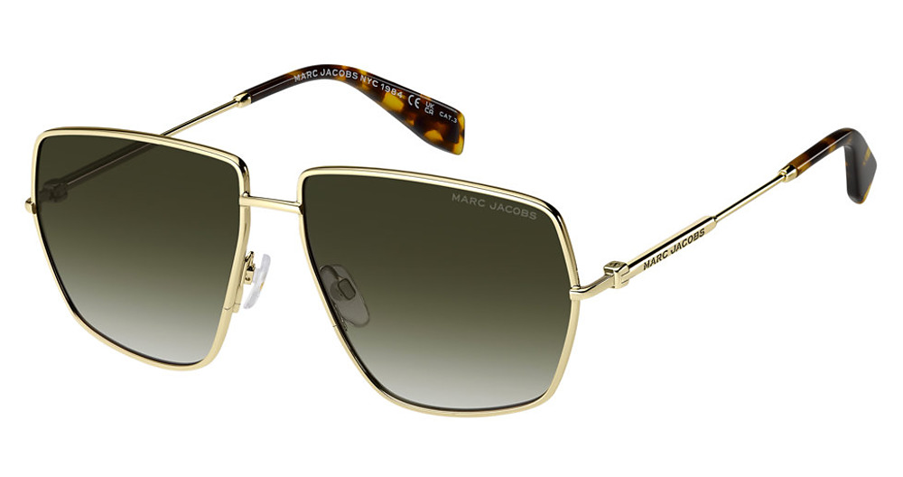 Marc Jacobs MARC 917/S square sunglasses in Gold Havn/Green Shaded