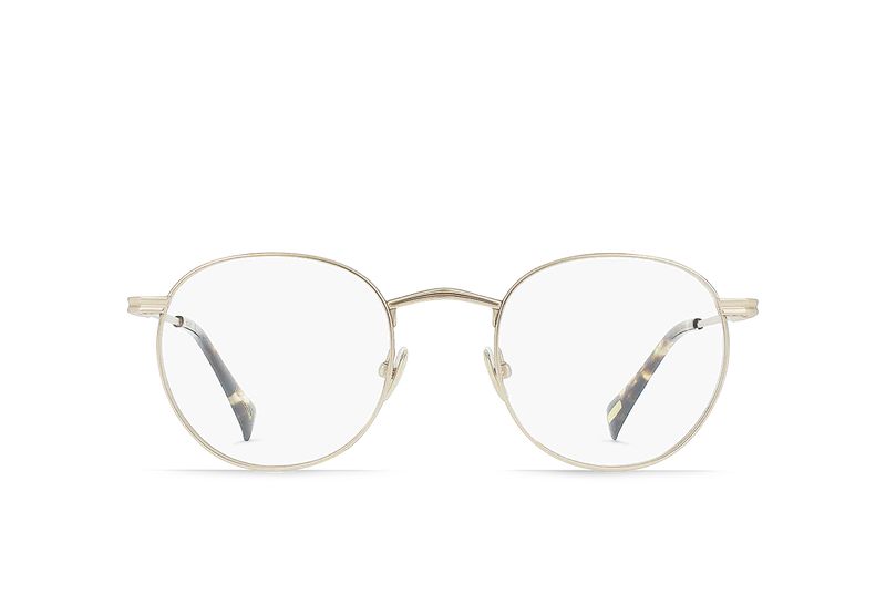 Satin Japanese Gold + Brindle Tortoise / Clear