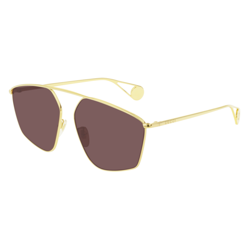 Gucci GG0437SA square sunglasses in Gold