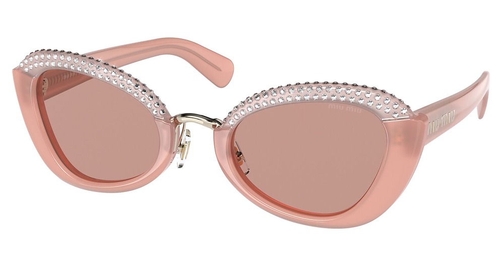 Miu Miu MU 05WS cateye sunglasses in Dark Pink Opal/Dark Violet