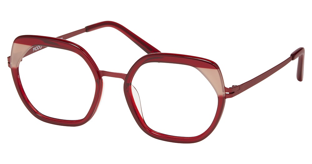 Modo 4541 round eyeglasses in Burgundy
