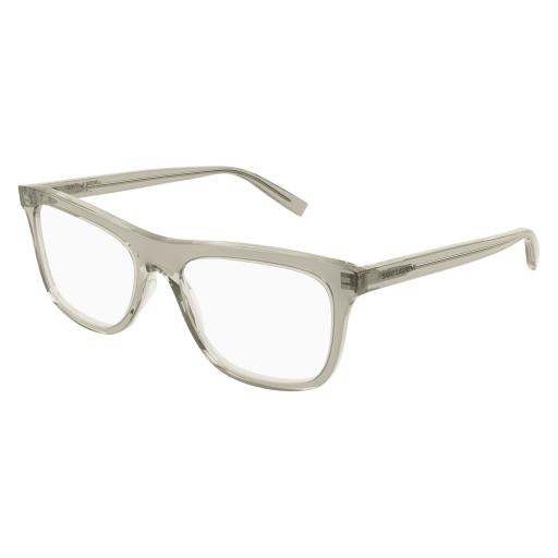 Saint Laurent SL 481 rectangle eyeglasses in Yellow Yellow Transparent