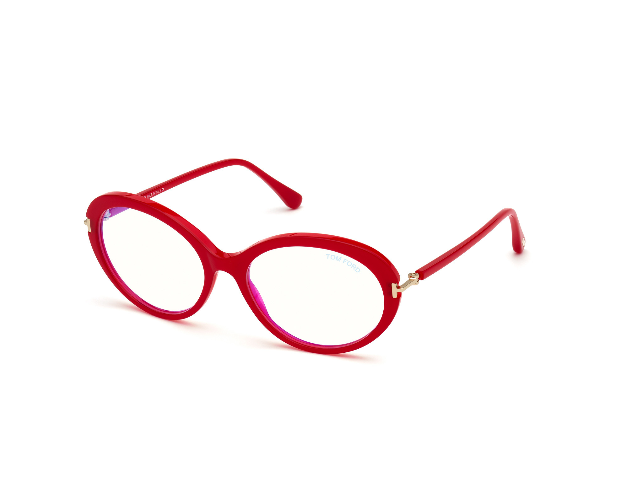 Shiny Red/ Blue Block Lenses