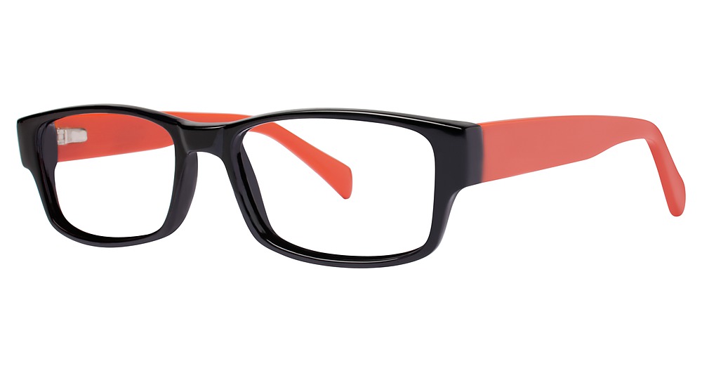 black/orange