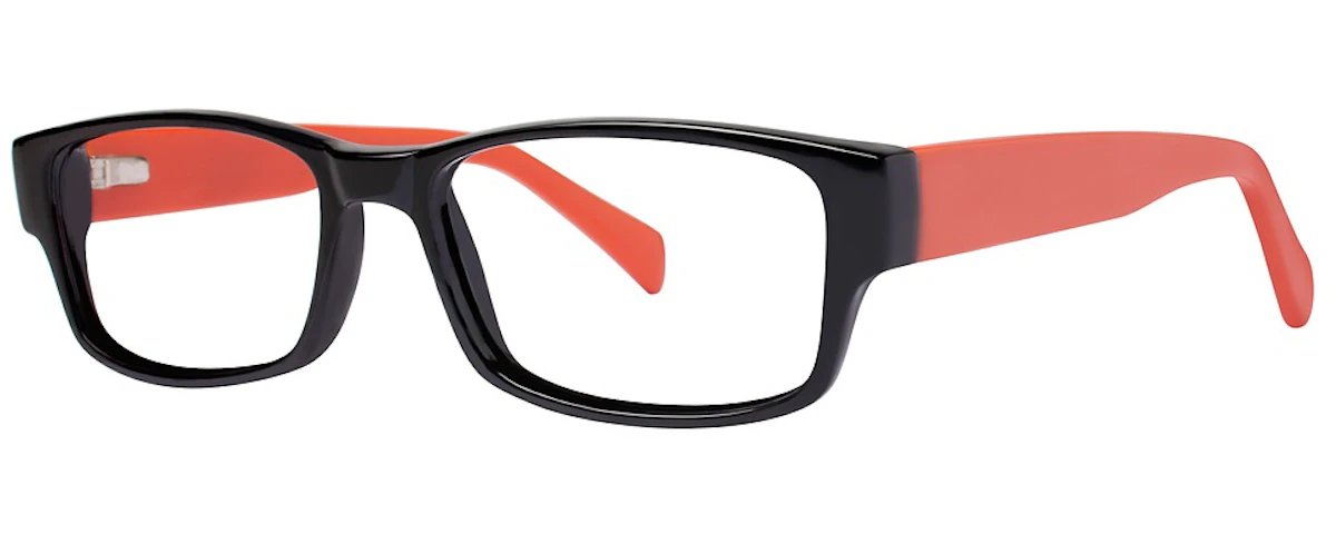 black/orange