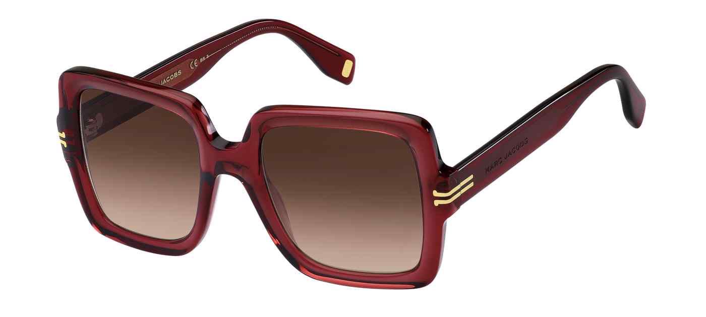 Marc Jacobs MJ 1034/S square sunglasses in Burgundy/Brown Shaded
