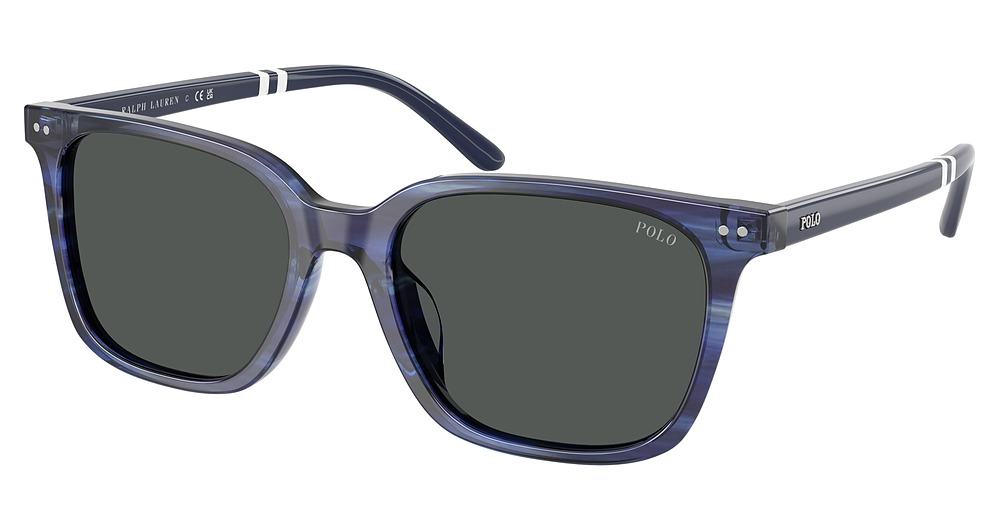 SHINY STRIPED BLUE / DARK GREY