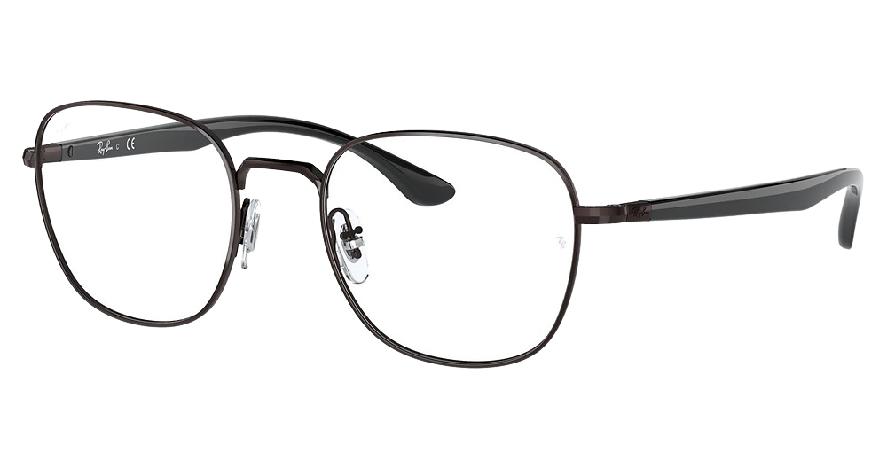 Ray-Ban RX6477 square eyeglasses in Brown