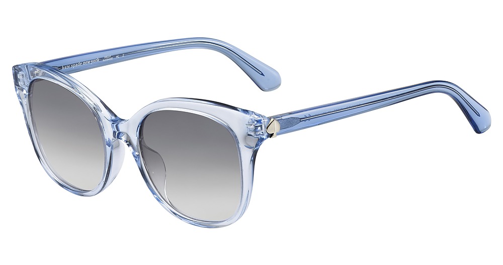 Kate Spade BIANKA/G/S cateye sunglasses in Blue Crystal/Grey Shaded Blue