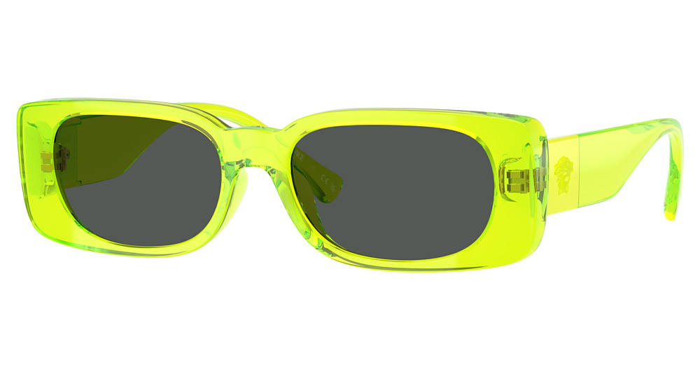 YELLOW FLUO TRANSPARENT / DARK GREY