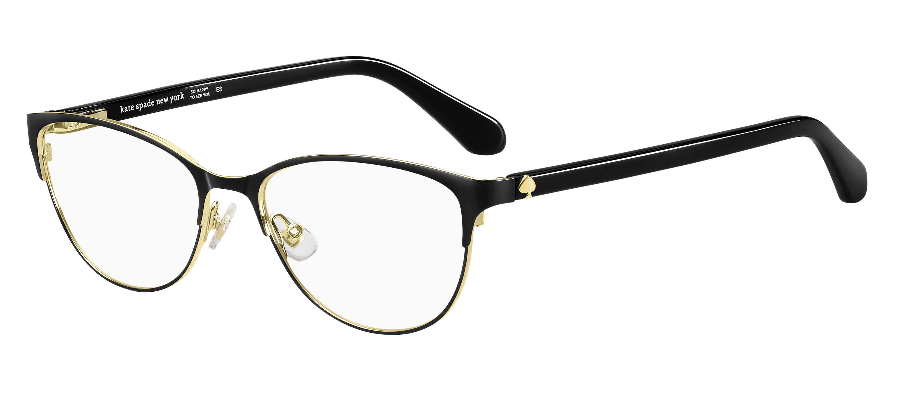 Kate Spade Hadlee round eyeglasses in Black
