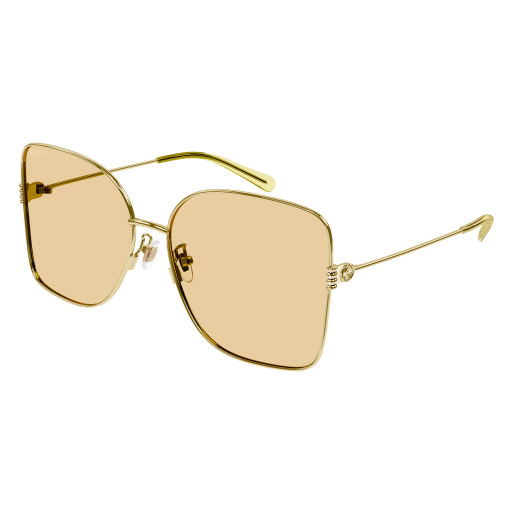 Gucci GG1282SA rectangle sunglasses in Gold/Orange