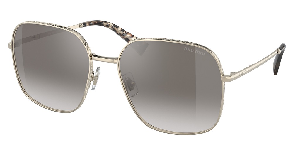 Miu Miu MU 50YS square sunglasses in Pale Gold/Grey Gradient