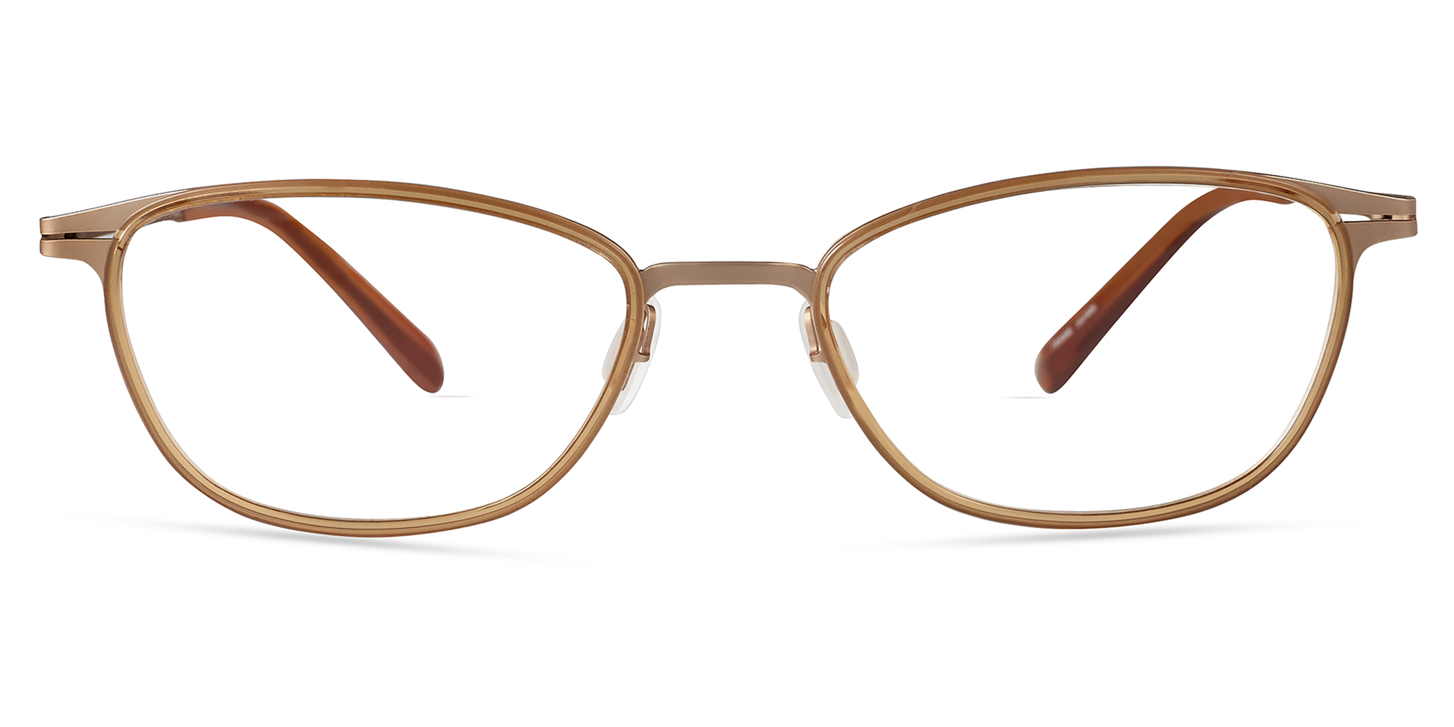 Modo 4406 round eyeglasses in Shiny Nude