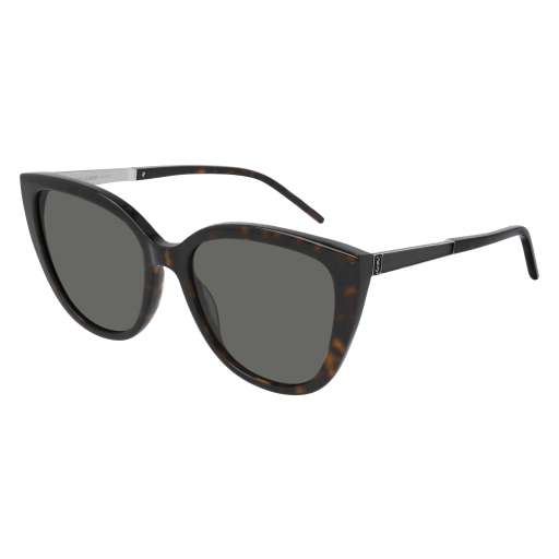 Saint Laurent SL M70 cateye sunglasses in Havana Silver Grey/Grey