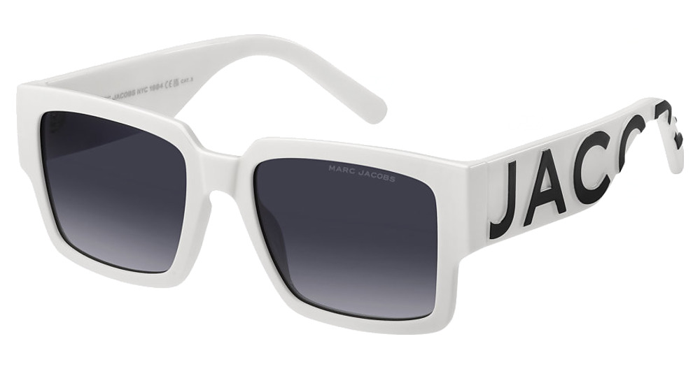 Marc Jacobs MARC 739/S rectangle sunglasses in Whteblkw/Dark Grey Shaded
