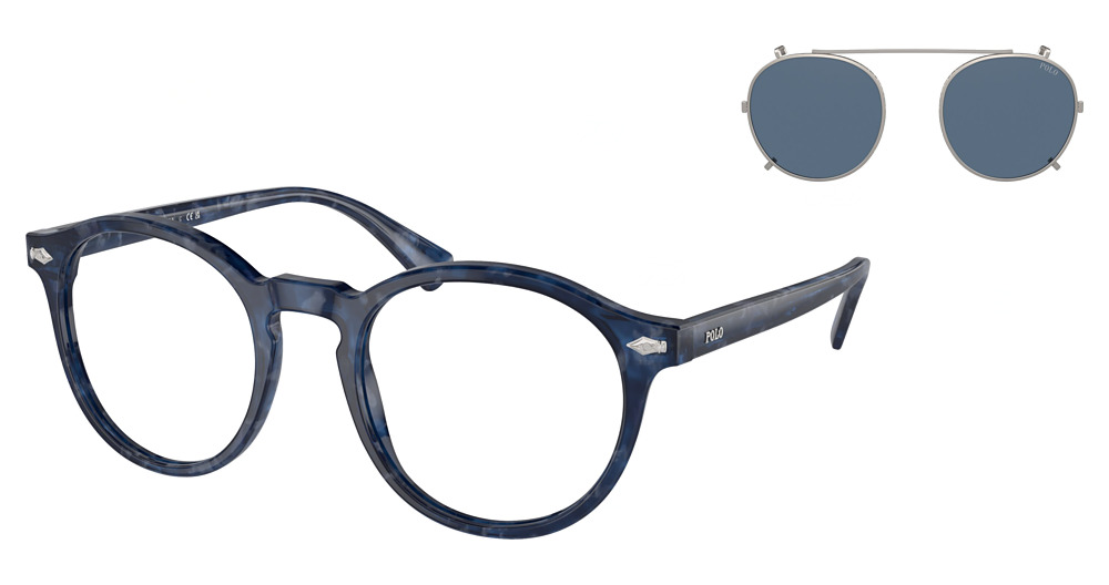 SHINY BLUE HAVANA / DARK BLUE
