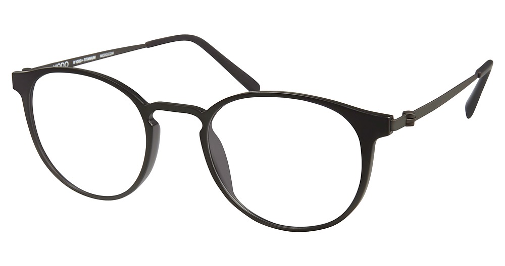 Modo 7002 round eyeglasses in Matte Black