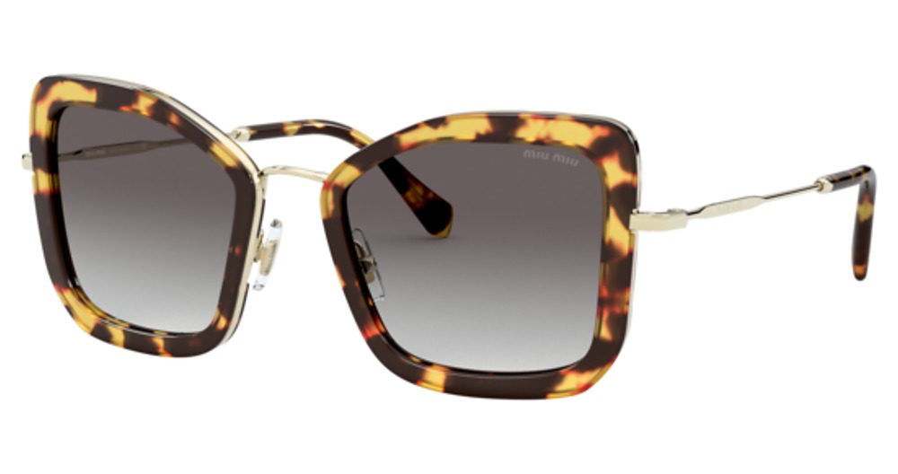 Miu Miu MU 55VS CORE COLLECTION cateye sunglasses in Light Havana/Grey Gradient
