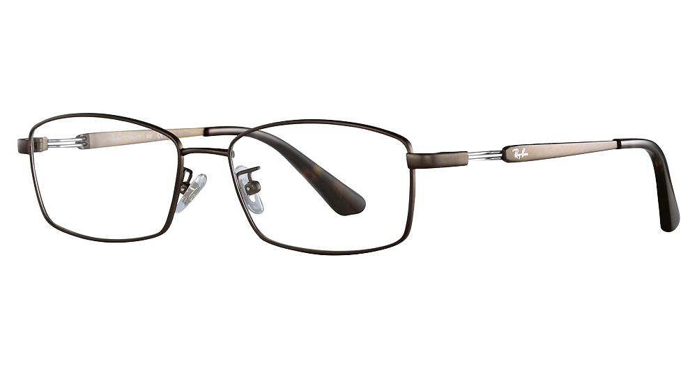 Ray-Ban RX8745D rectangle eyeglasses in Matte Dark Brown