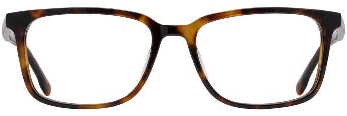 Tortoiseshell acetate rectangular optical frames with black and brown coloring