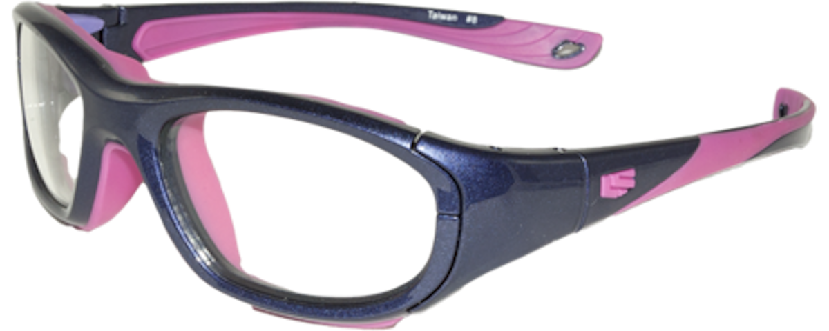 Shiny Purple/Pink / Clear with Silver Flash