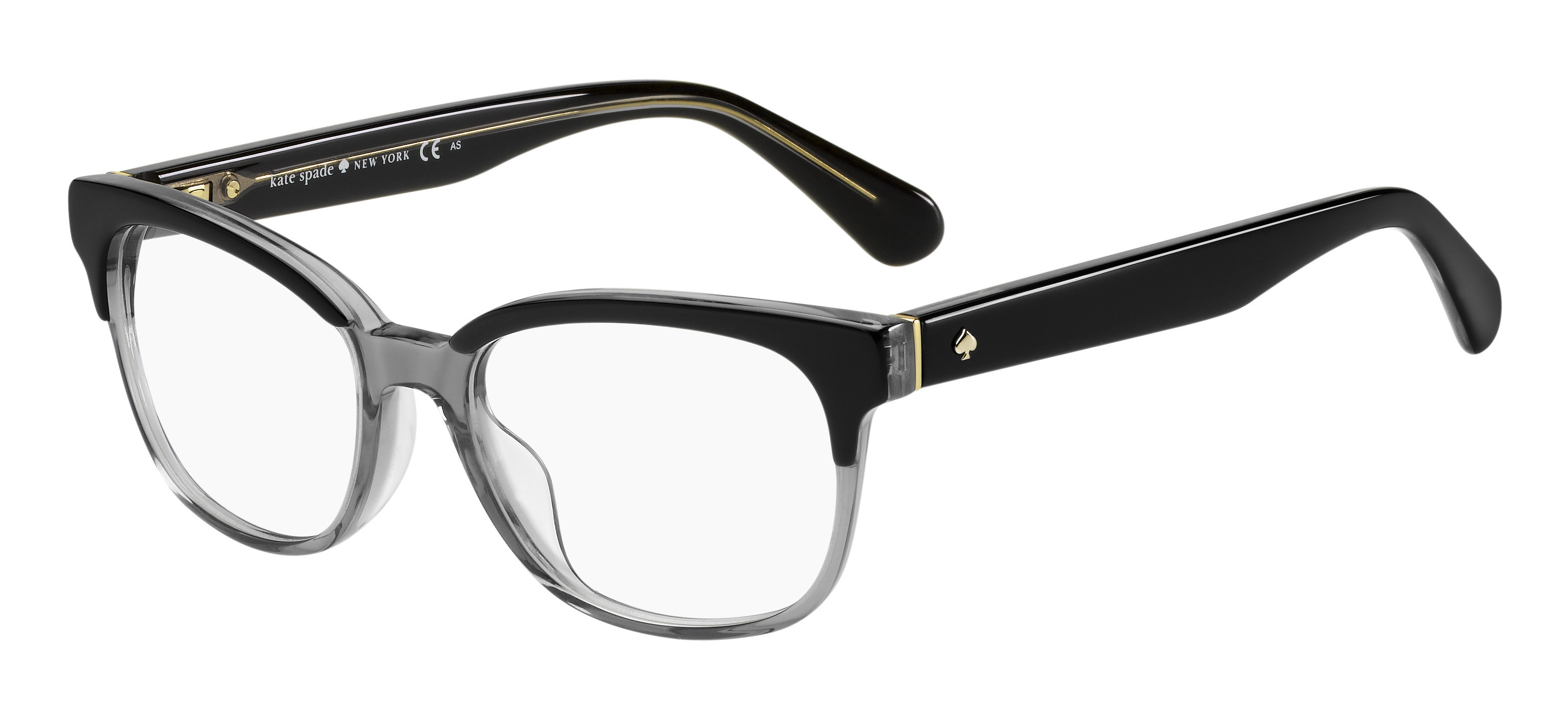 Kate Spade Carolanne rectangle eyeglasses in Black Grey