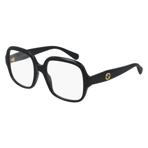 Gucci GG0799O square eyeglasses in Havana Havana Transparent