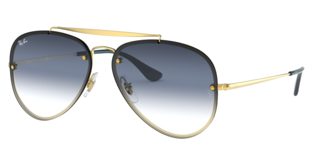 Ray-Ban RB3584N BLAZE AVIATOR aviator sunglasses in Demi Golss Arista/Clear/Blue/Grey Gradient