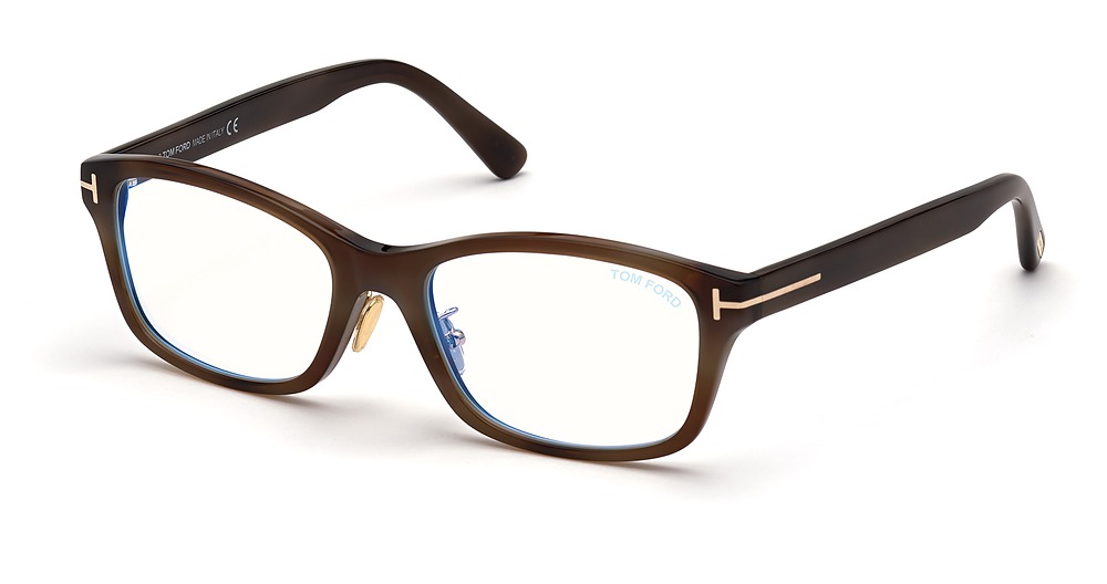 Tom Ford FT5724-D-B irregular eyeglasses in Havana/Other