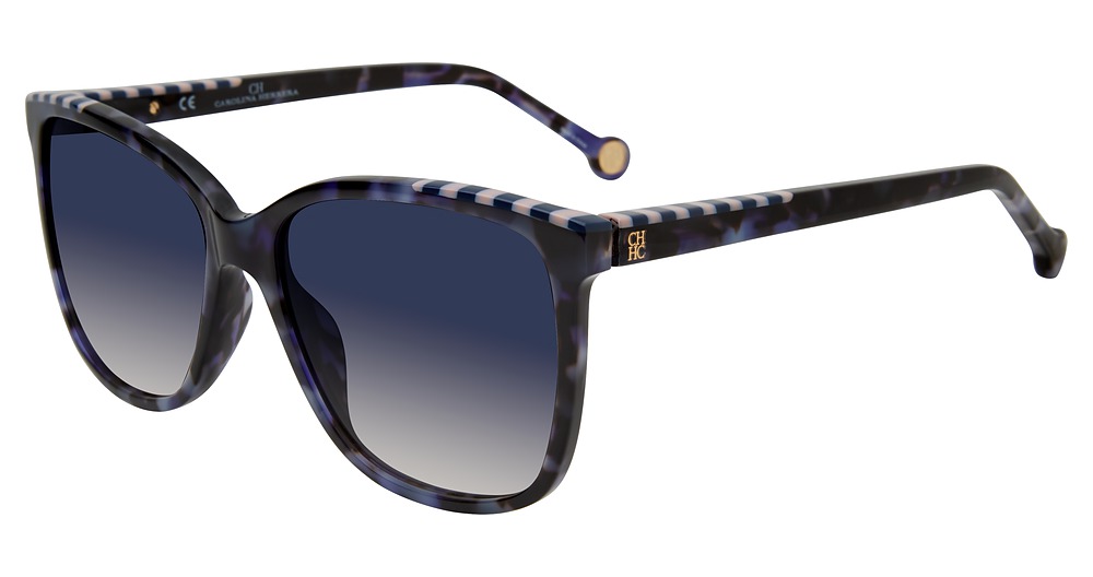 Carolina Herrera SHE795 square sunglasses in Blue Tortoise 06 Dq